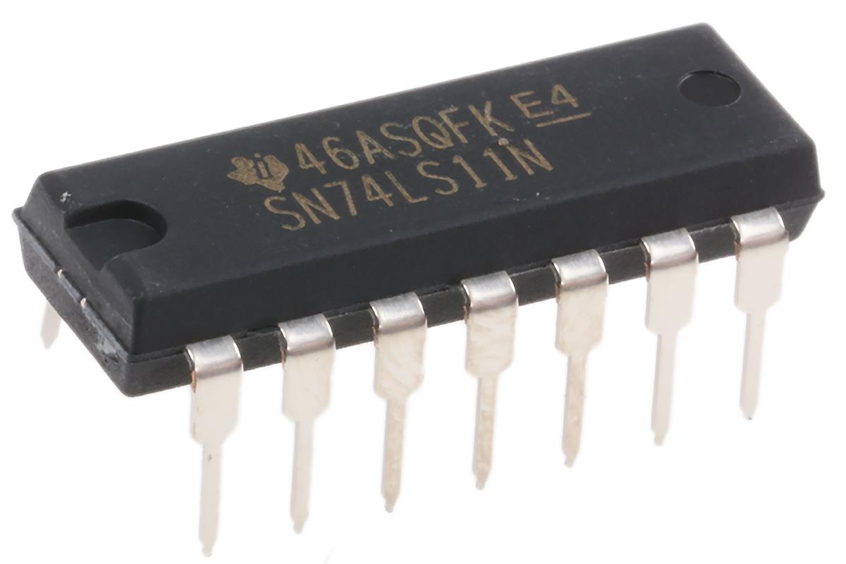 Produktfoto 1 von Texas Instruments Logikgatter, 3-Elem., AND, LS, 8mA, 14-Pin, PDIP, 3