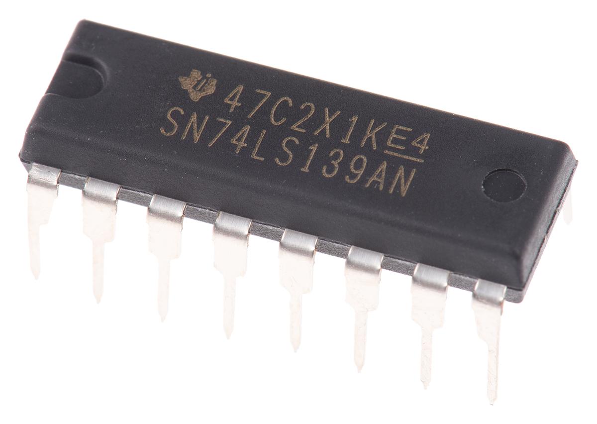 Produktfoto 1 von Texas Instruments Decoder THT PDIP 16-Pin 19.3 x 6.35 x 4.57mm