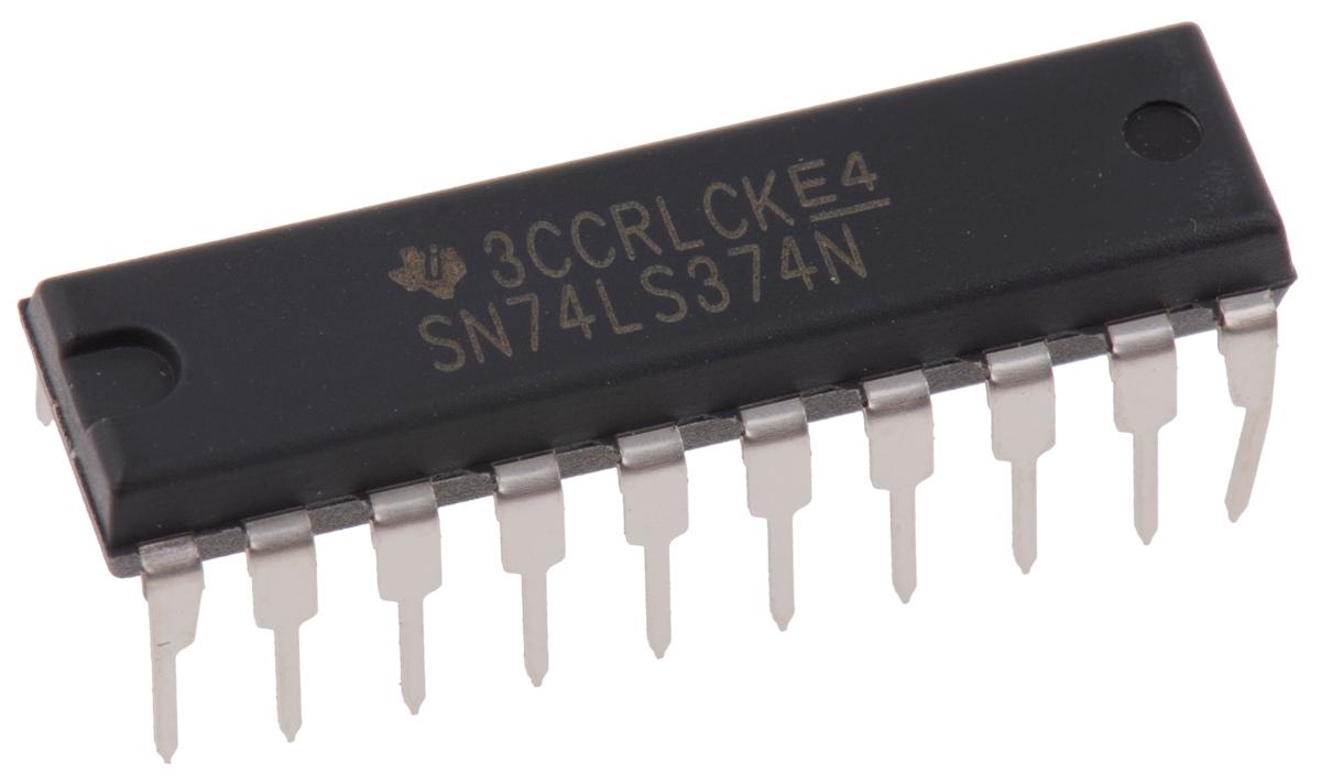 Produktfoto 1 von Texas Instruments IC Flip-Flop, D-Typ, LS, 3 Zustände, Single Ended, Single Ended, Positiv-Flanke, PDIP, 20-Pin