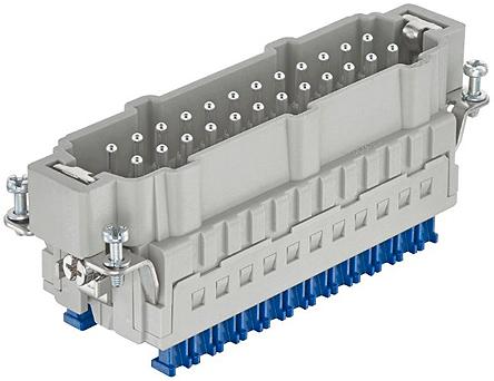 Harting Han ES Press Steckverbindereinsatz, Stecker 48-polig / 2-reihig, 500 V / 16A, Tafelmontage