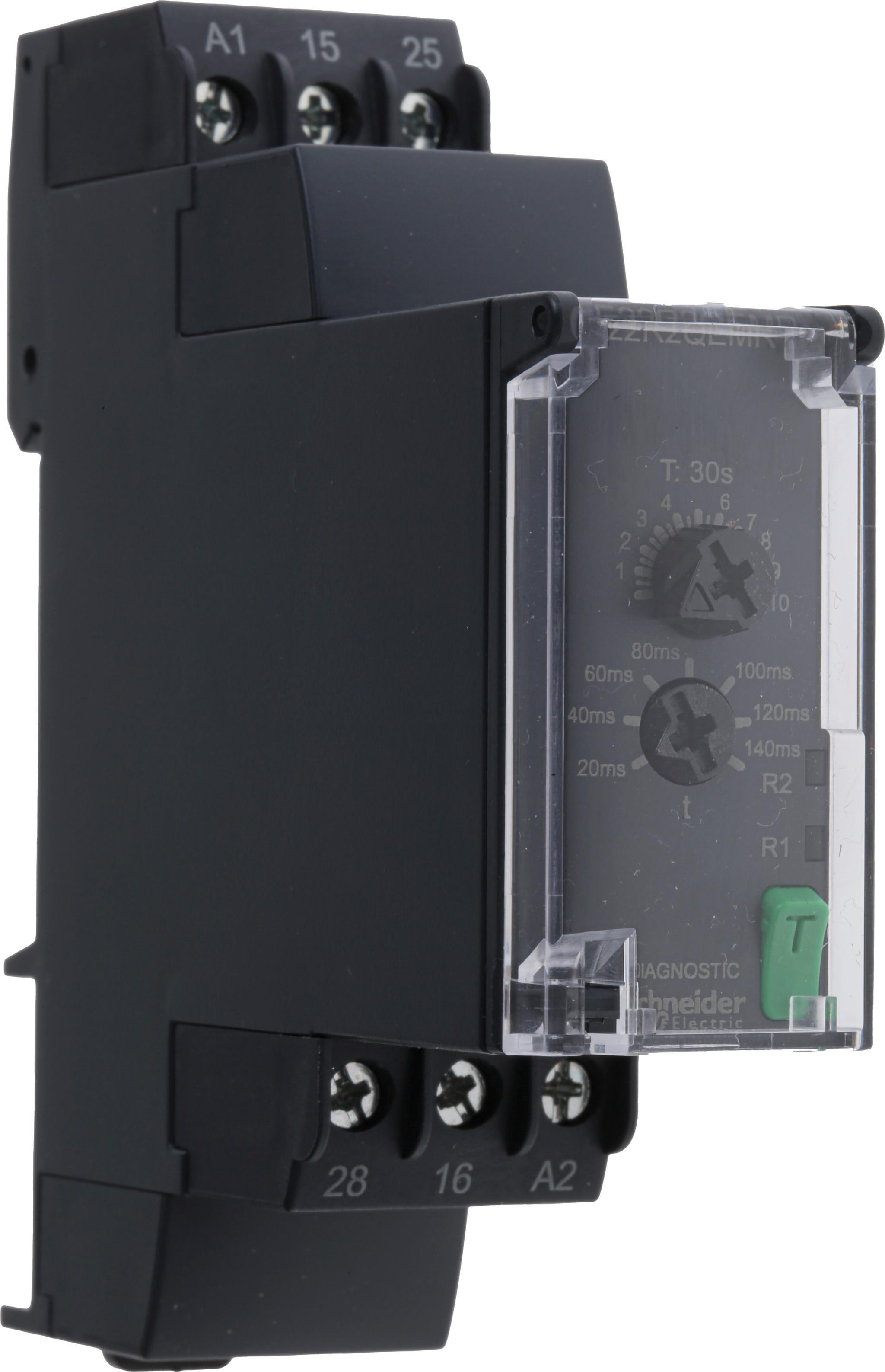 Produktfoto 1 von Schneider Electric Harmony Time Zeitrelais, DIN-Schienen, 0.3 → 30s, 24 → 240V ac/dc, 2 Kont. Einfach,