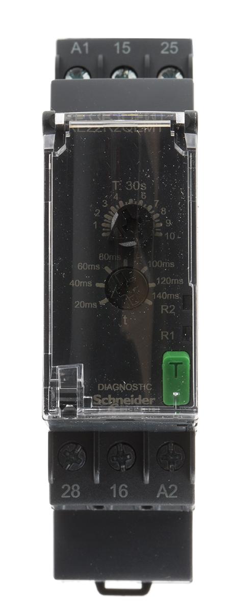 Produktfoto 1 von Schneider Electric Harmony Time Zeitrelais, DIN-Schienen, 0.3 → 30s, 380 → 415V ac, 2 Kont. Einfach,