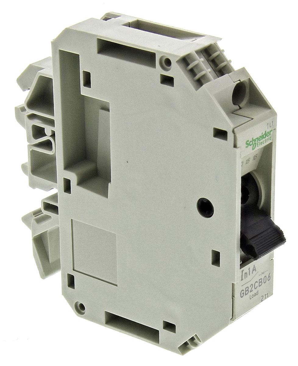 Produktfoto 1 von Schneider Electric GB2 Thermischer Überlastschalter / Thermischer Geräteschutzschalter, 1-polig, 1A, 277 V ac, 415V ac