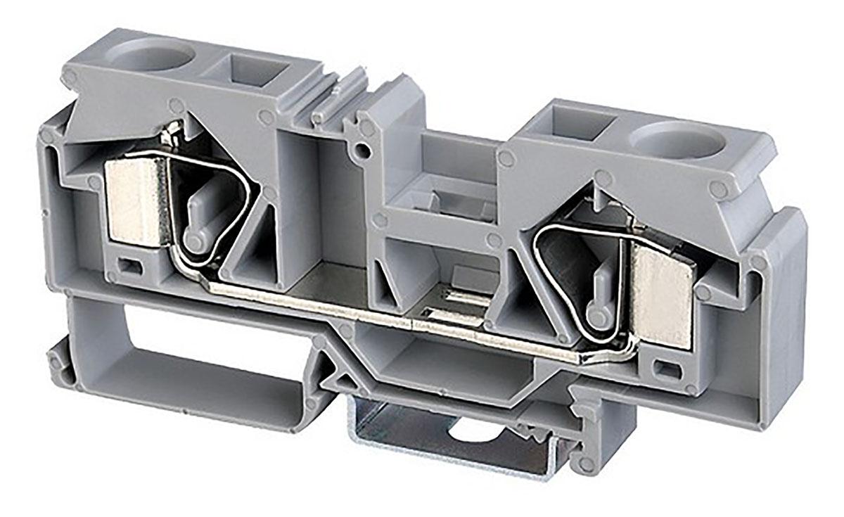 Produktfoto 1 von Wago 281 Reihenklemme Einfach Grau, 4mm², 600 V / 32A, mit Käfigklemme