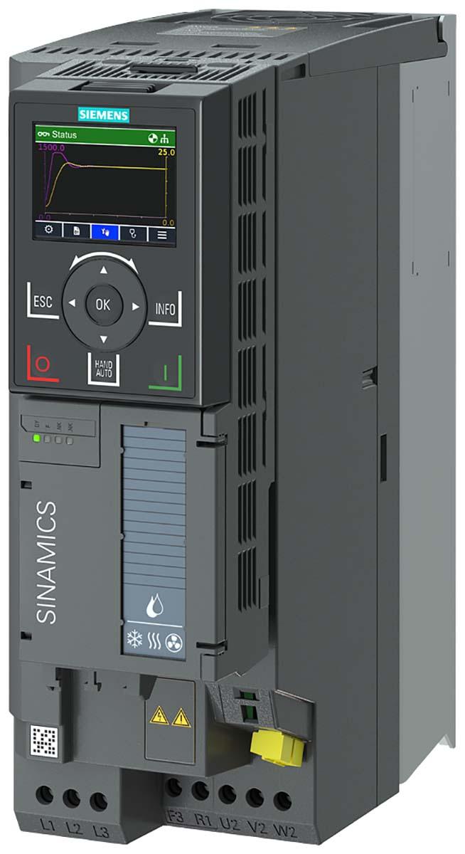 Siemens SINAMICS G120X Frequenzumrichter 7,5 kW, 480 V ac / 17 A für SINAMICS G120X