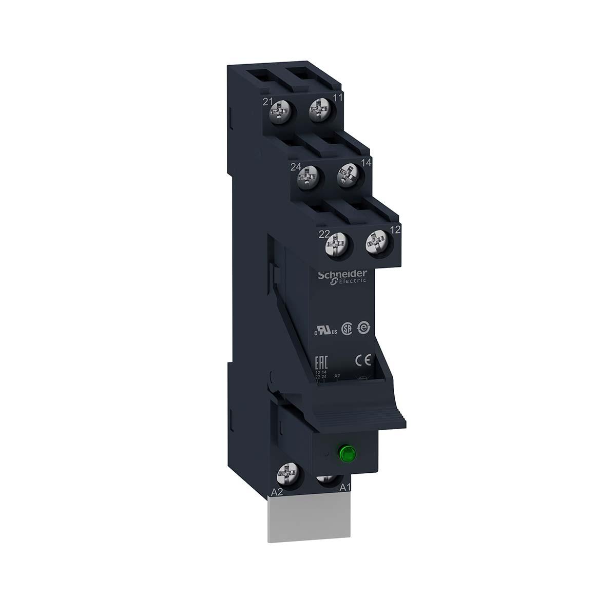 Schneider Electric Harmony Relay RSB Interface Relais, 184V / 253V 230V ac, 1-poliger Wechsler DIN-Schienen 250V