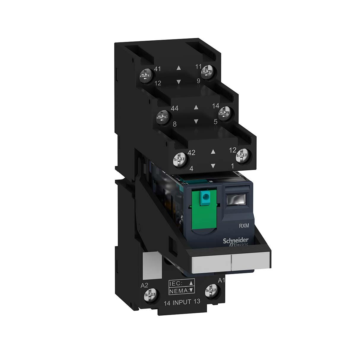 Produktfoto 1 von Schneider Electric Harmony Relay RXM Interface Relais 24V dc, 2-poliger Wechsler DIN-Schienen