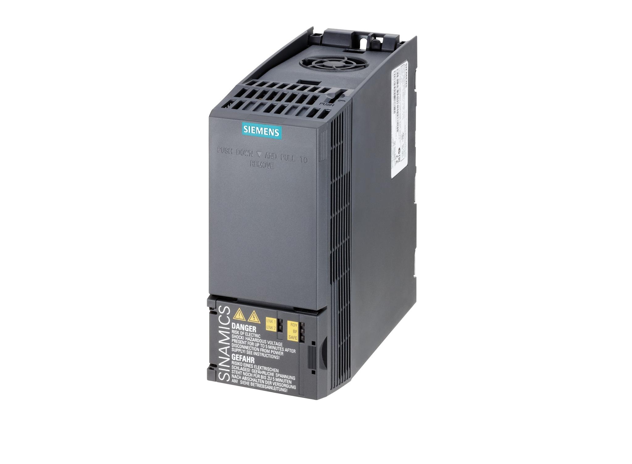 Produktfoto 1 von Siemens SINAMICS G120C, 3-Phasen Frequenzumrichter 1,1 kW, 400 V ac / 4,5 A, 5,5 A. 0 → 240 (Vector Control) Hz,