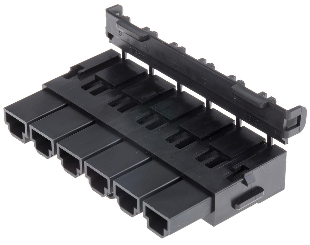 Molex Mini-Fit Sr Steckverbindergehäuse Buchse 10mm, 6-polig / 1-reihig Gerade, Kabelmontage für Sr.-Buchse Mini-Fit