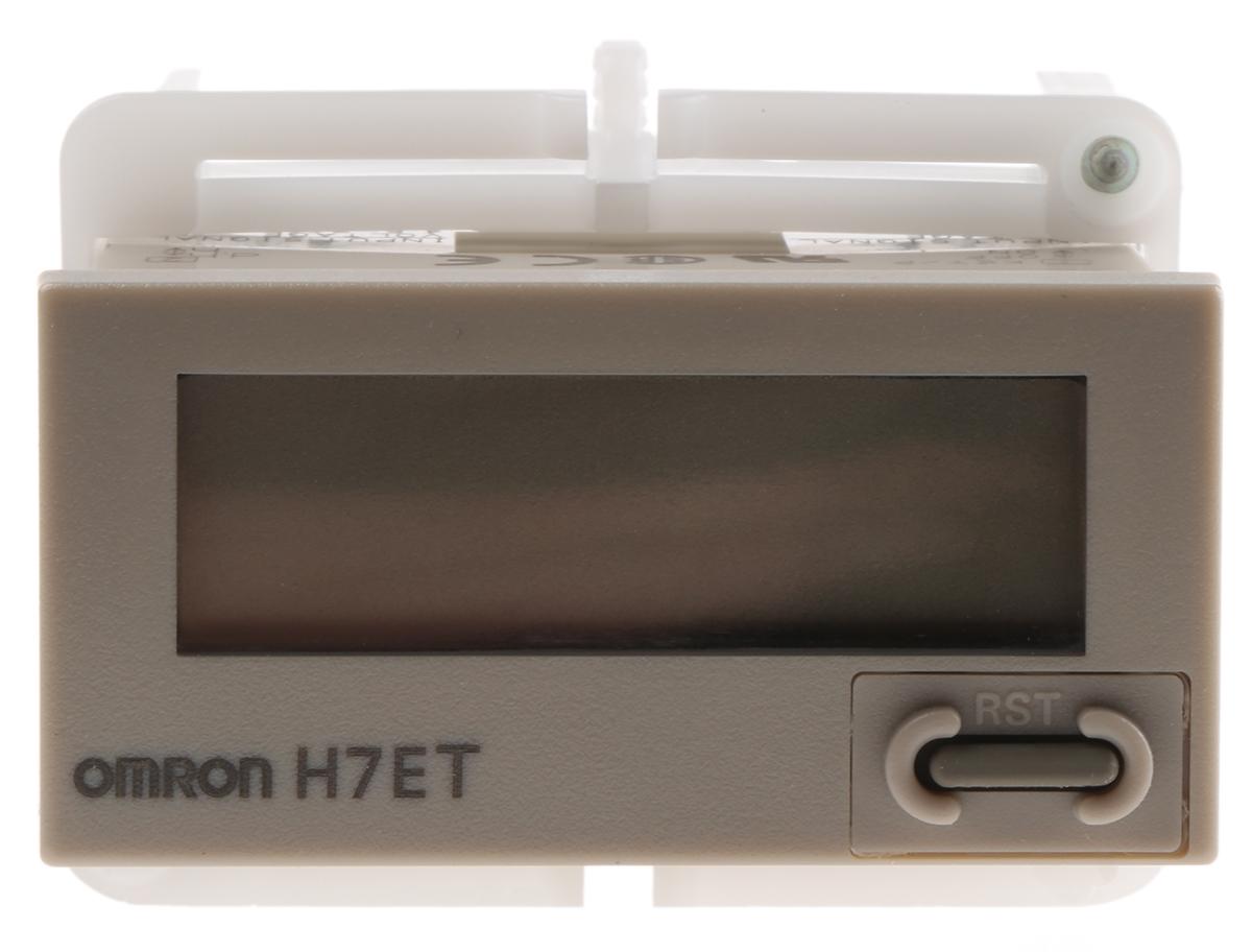 Omron H7E Zähler LCD 7-stellig, 4,5 → 30 V dc, 0 → 3999 Tage 23,9 Std., 0 → 999999,9