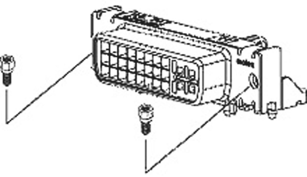 Produktfoto 1 von DVI-Steckverbinder 29-polig Buchse gewinkelt 3A 40 V ac