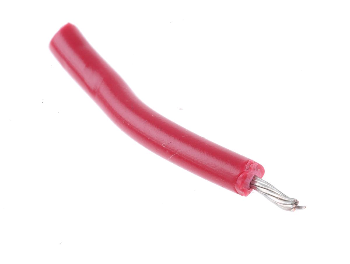 Produktfoto 1 von Alpha Wire Einzeladerleitung 0,52 mm², 20 AWG 30m Rot PVC isoliert Ø 2.57mm 10/0,25 mm Litzen UL1015