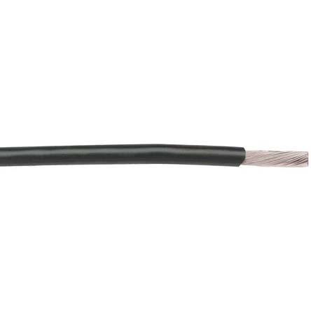 Alpha Wire Einzeladerleitung 0,03 mm², 32 AWG 30m Schwarz PTFE isoliert Ø 0.56mm 7/0,008 mm Litzen MIL-W-16878