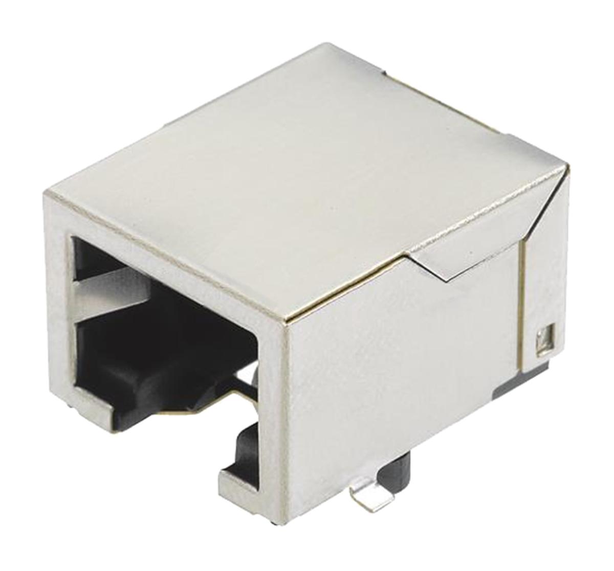 Produktfoto 1 von Harting RJ Industrial Cat.5 RJ45-Steckverbinder Buchse 8-polig, SMD abgewinkelt