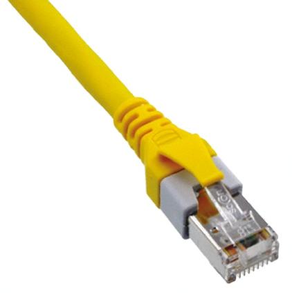 Produktfoto 1 von HARTING Ethernetkabel Cat.5e, 0.5m, Gelb Patchkabel, A RJ45 SF/UTP Stecker, B RJ45, PUR