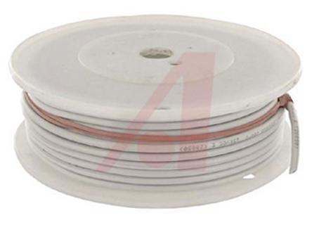 Alpha Wire Einzeladerleitung 0,52 mm², 20 AWG 30.5m Weiß Silikon isoliert Ø 4.22mm 19/0,2 mm Litzen UL3239