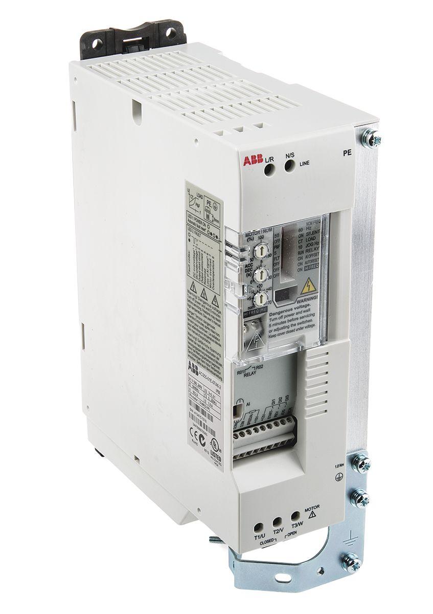 Produktfoto 1 von ABB ACS55, 1-Phasen Frequenzumrichter 1,5 kW, 230 V / 7,6 A 130Hz