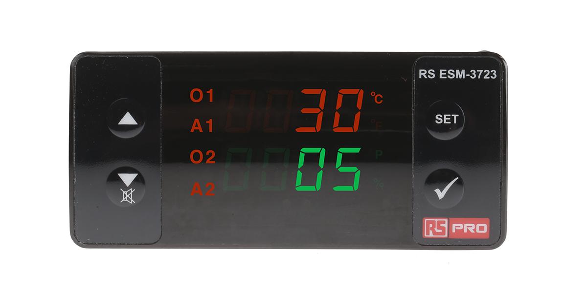 RS PRO PID Temperaturregler Tafelmontage, 4 x Relais Ausgang/ NTC, ProNem Mini PMI-P, PTC, Widerstandsthermometer