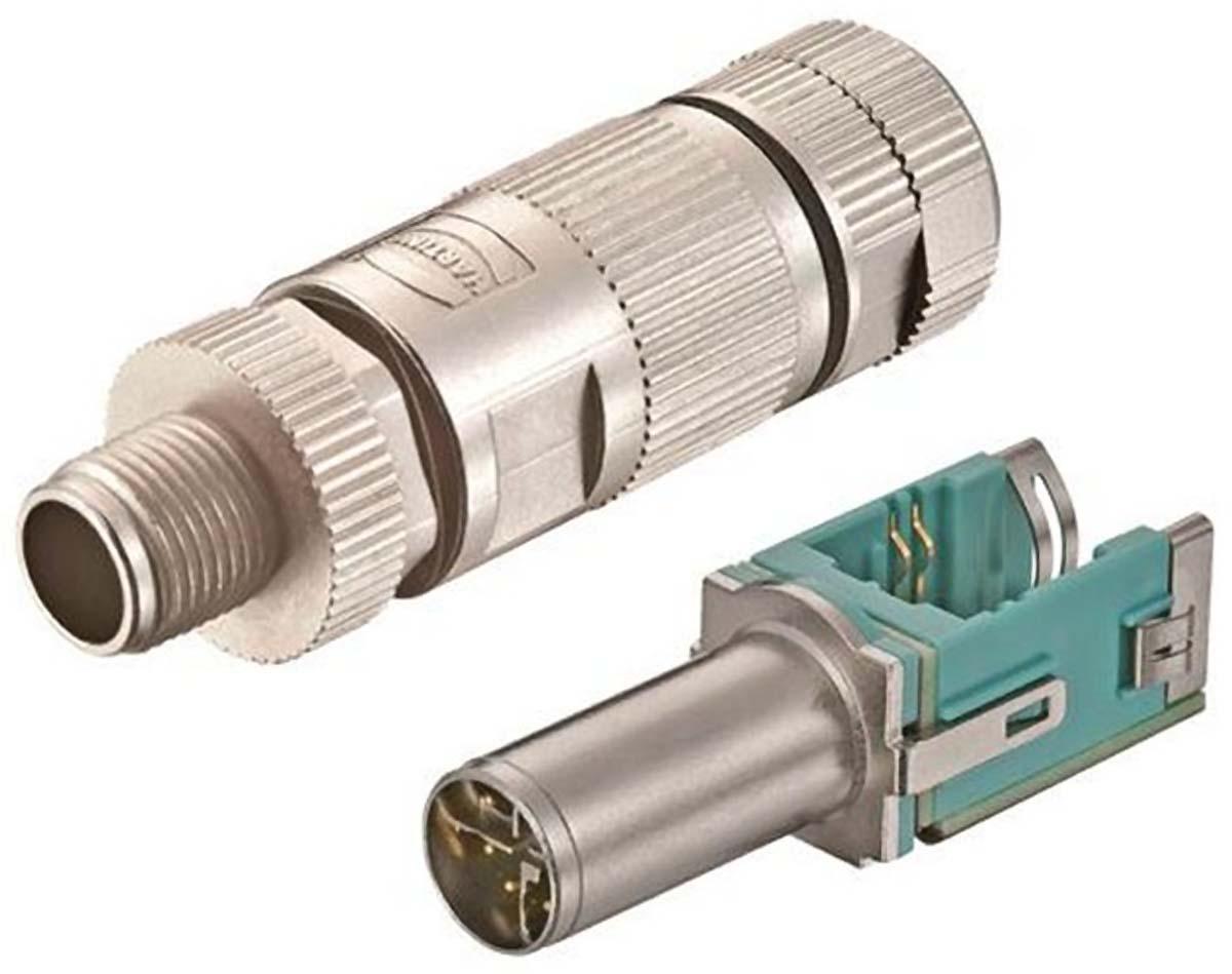 HARTING preLink M12 Rundsteckverbinder Stecker 8-polig / 1.18A Kabelmontage, IDC-Anschluss IP65, IP67