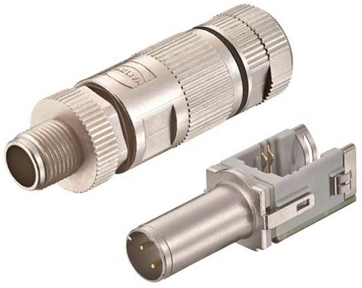 HARTING preLink M12 Rundsteckverbinder Stecker 4-polig / 1.18A Kabelmontage, IDC-Anschluss IP65, IP67