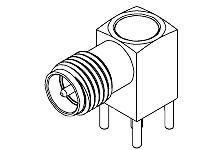 Molex Buchse Koaxialsteckverbinder SMA-Steckverbinder, PCB, Löt-Anschluss, 50Ω, Subminiature, , gewinkelt