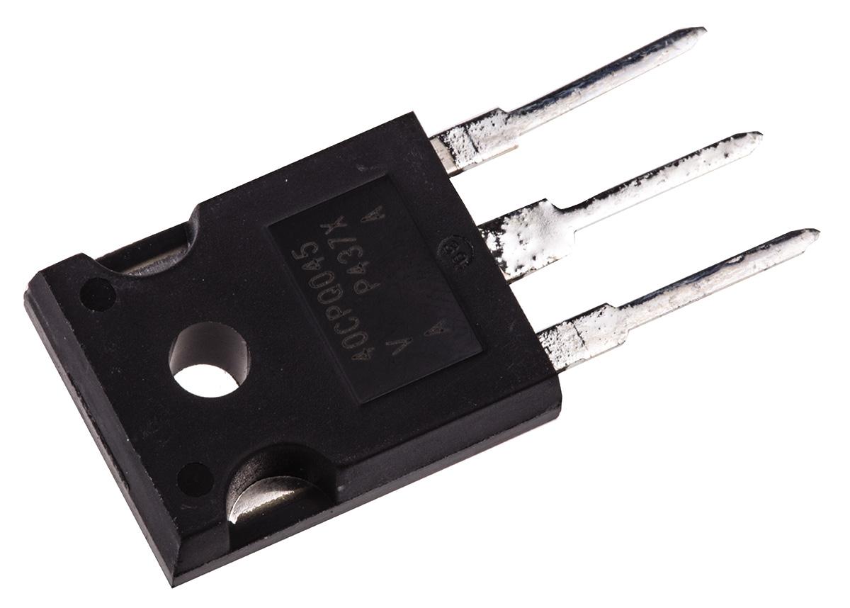 Produktfoto 1 von Vishay THT Schottky Diode Gemeinsame Kathode, 45V / 40A, 3-Pin TO-247AC