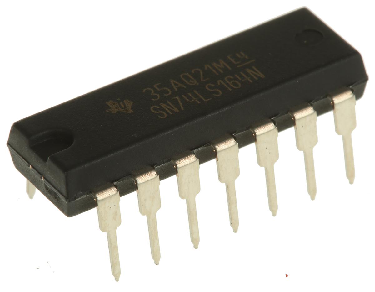 Produktfoto 1 von Texas Instruments Schieberegister 8-Bit Schieberegister LS Seriell - Parallel THT 14-Pin PDIP 1