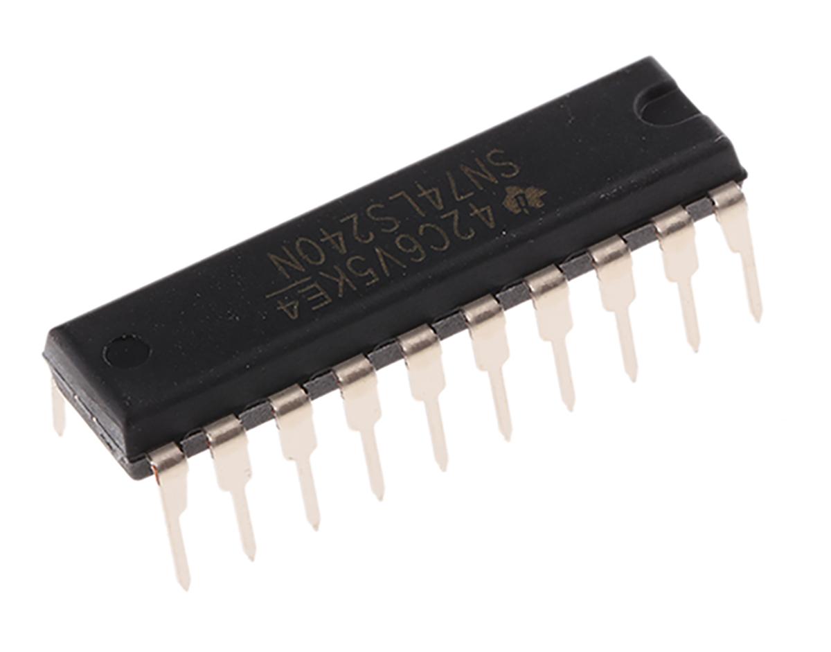 Produktfoto 1 von SN74LS240N Buffer & Line-Driver 8-Bit Puffer, Leitungstreiber LS 3-State Inverting 20-Pin PDIP