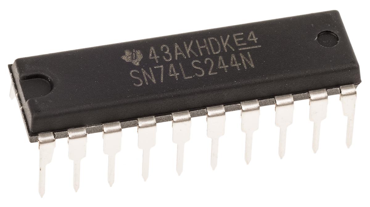 Produktfoto 1 von Texas Instruments Buffer & Line-Driver Puffer, Leitungstreiber LS 8-Bit 3-State Non-Inverting 20-Pin PDIP