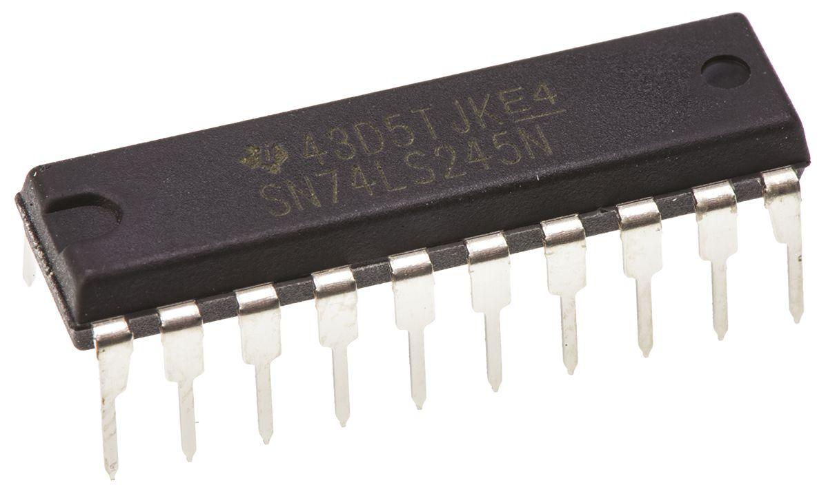 Produktfoto 1 von Texas Instruments Bustransceiver Bus Transceiver LS 8-Bit Non-Inverting, THT 20-Pin PDIP