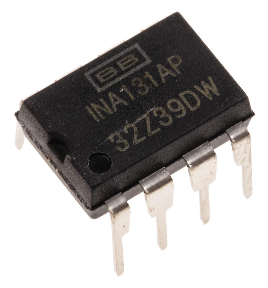 Produktfoto 1 von Texas Instruments Instrumentenverstärker Dual, Single PDIP THT 12 V, 15 V, 18 V, 24 V, 28 V, 5 V, 9 V, 8-Pin ±15V Nein